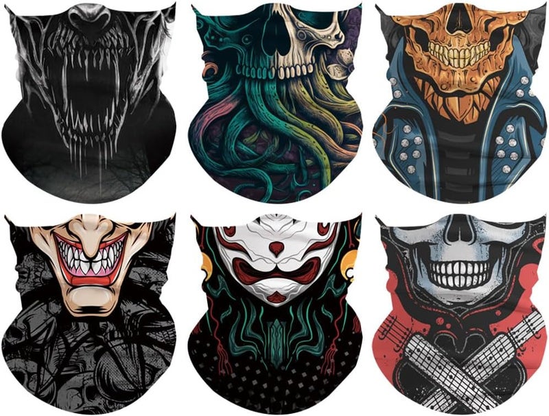 SIDAZON Neck Gaiter Mask,Bandana Gator Face Cover Mask Sun UV Protection,Neck Warmer Balaclava,Tube Face Scarf,Headband for Outdoor - Image 1